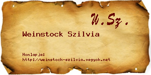Weinstock Szilvia névjegykártya